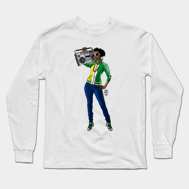 B-girl! Long Sleeve T-Shirt by drdre74